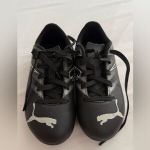 Puma Black Soccer Cleats- boys